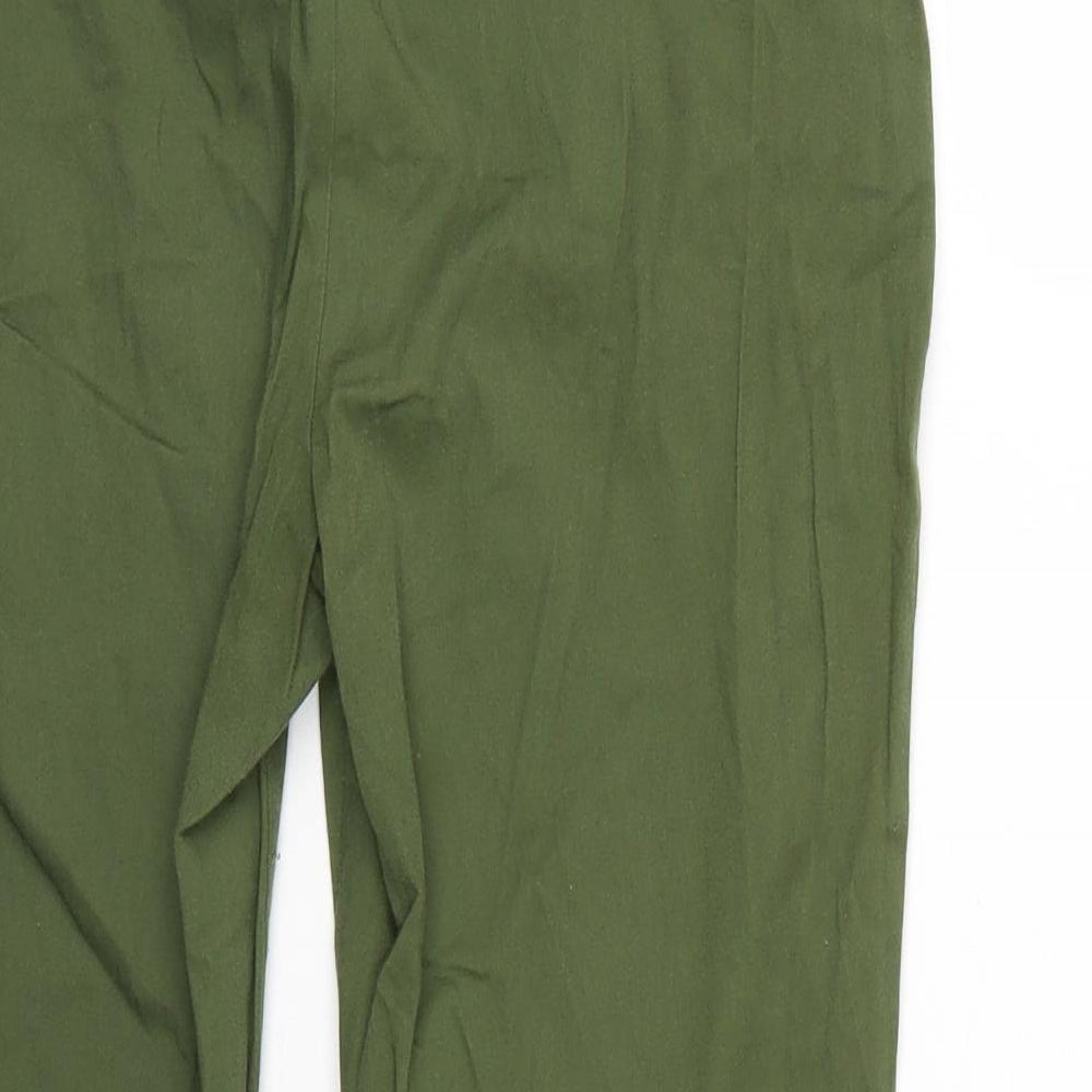 Dorothy Perkins Womens Green   Cropped Trousers Size 10 L26 in