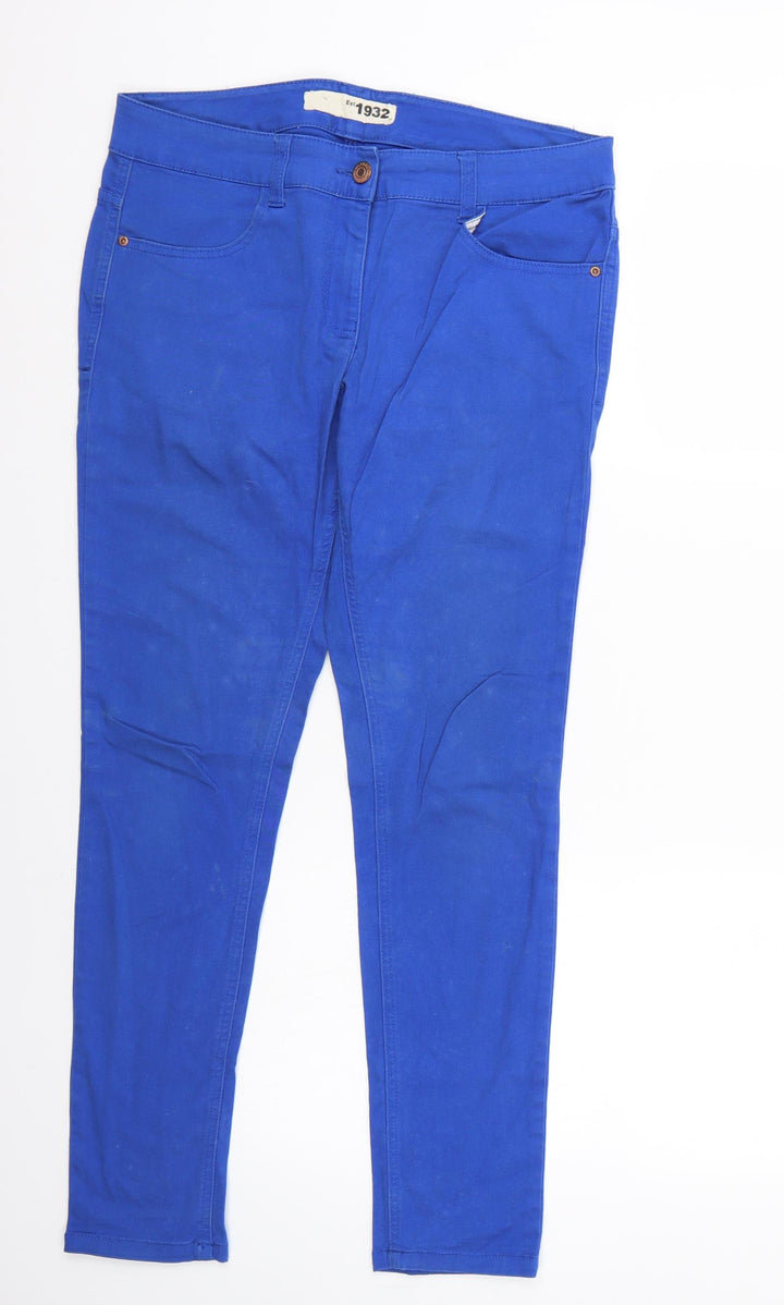 1932 Womens Blue Straight Jeans Size 12 L28 in