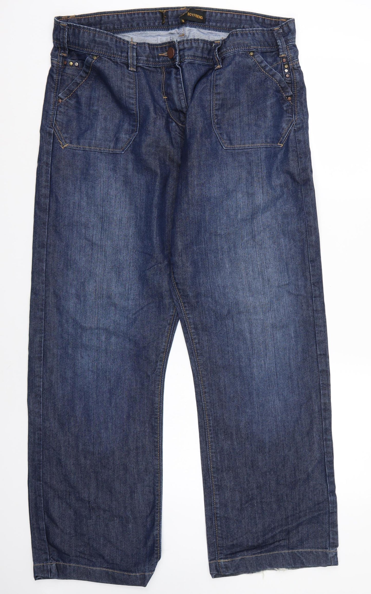 247 Womens Blue   Straight Jeans Size 16 L32 in