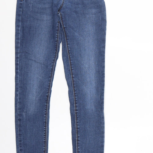 Denim & Co. Womens Blue   Skinny Jeans Size 10 L30 in