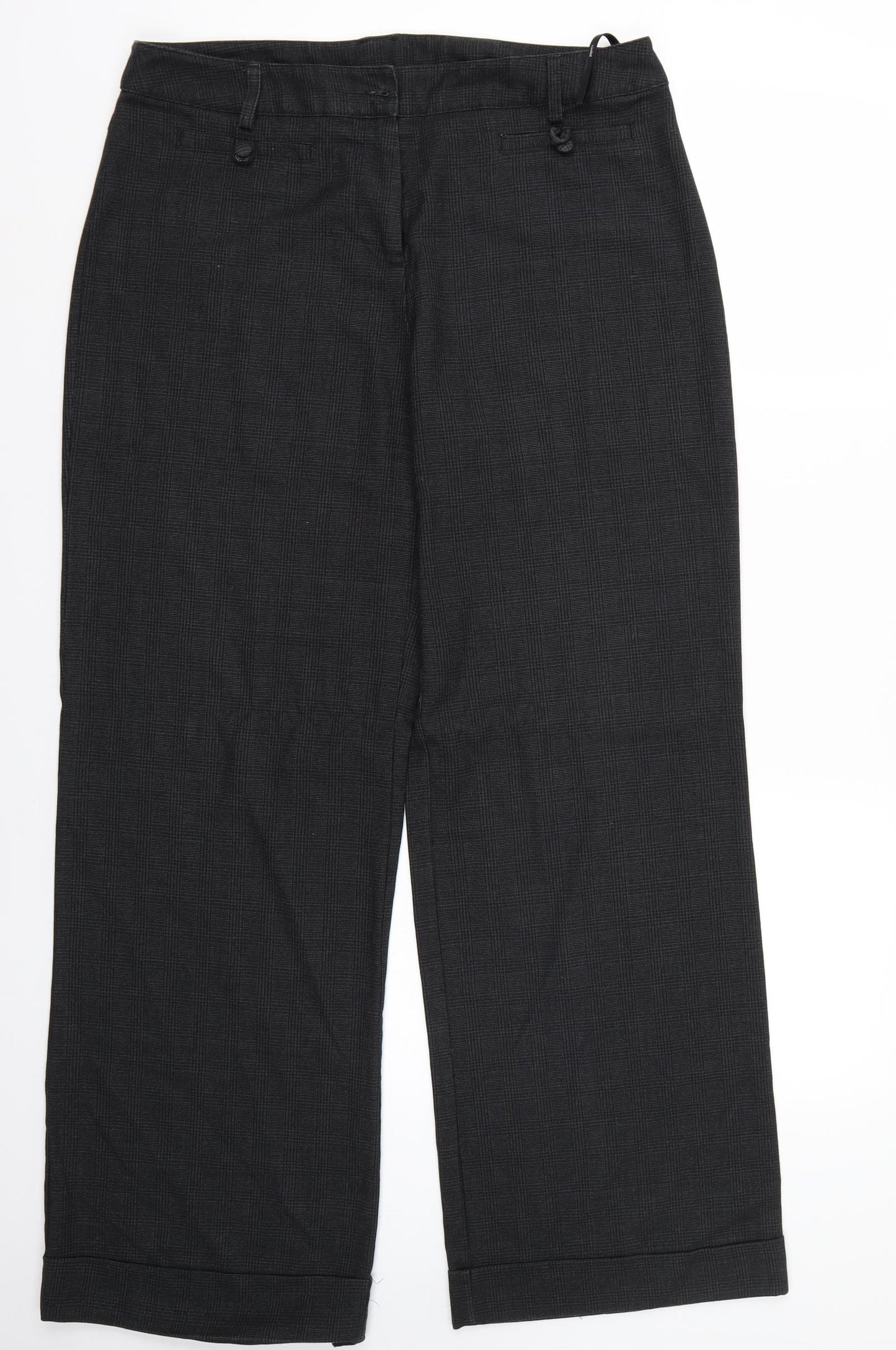 Papaya Womens Grey   Trousers  Size 14 L32 in