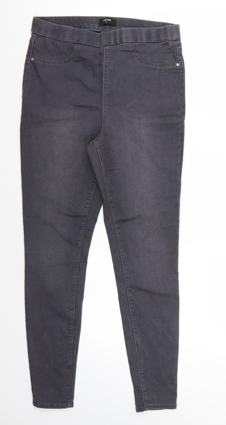 / Denim Womens Grey Skinny Jeans Size 10 L30 in