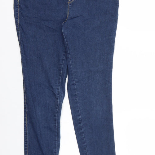 Denim & Co. Womens Blue   Straight Jeans Size 10 L28 in