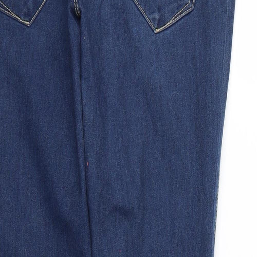 Denim & Co. Womens Blue   Straight Jeans Size 10 L28 in