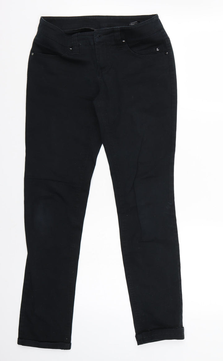 H&M Womens Black Skinny Jeans Size 34 L28 in