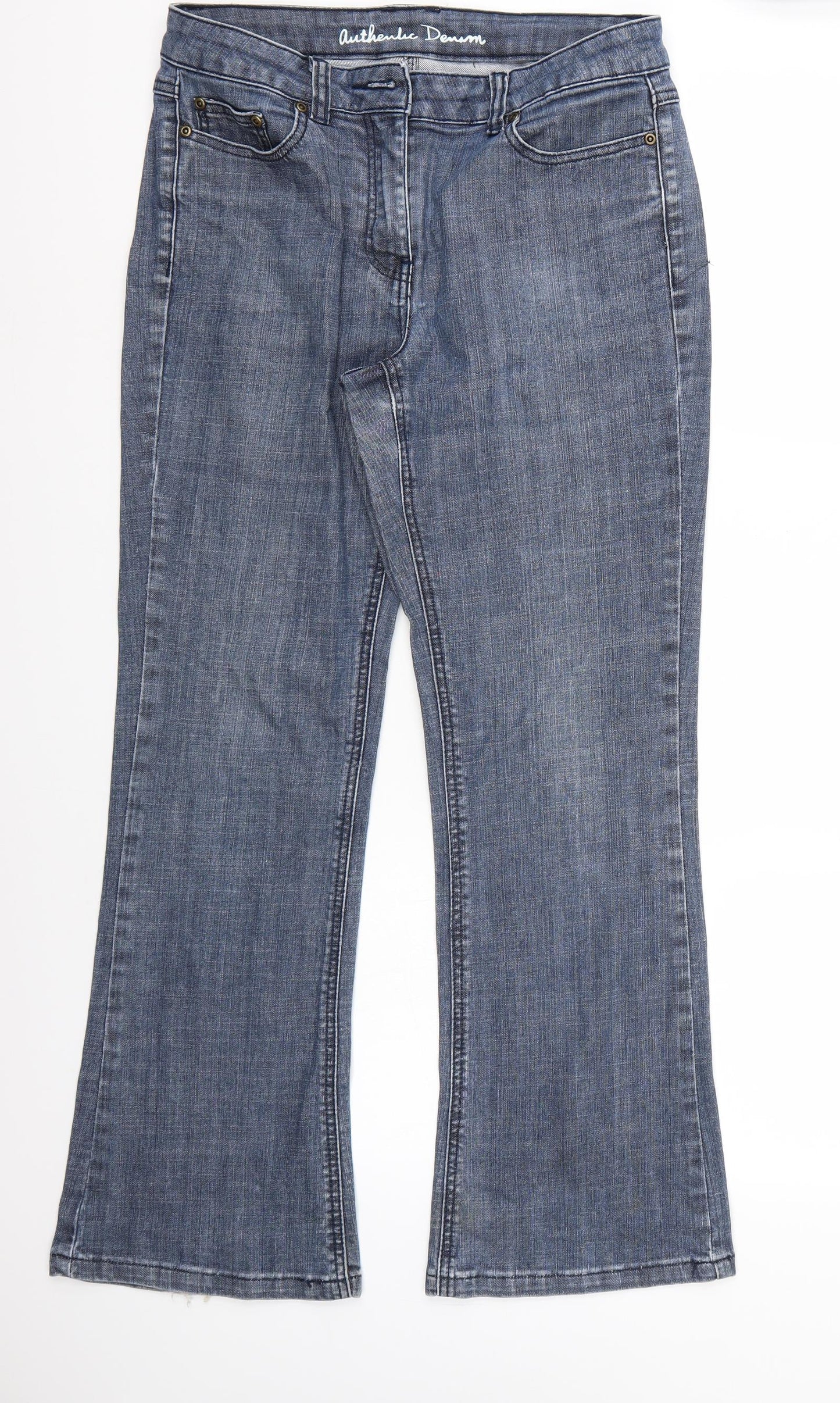 BHS Womens Blue   Straight Jeans Size 10 L28 in