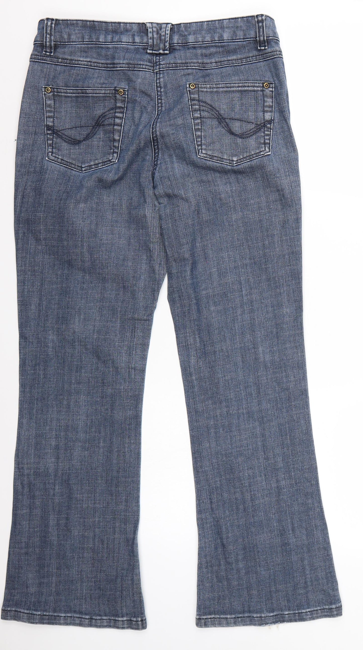 BHS Womens Blue   Straight Jeans Size 10 L28 in