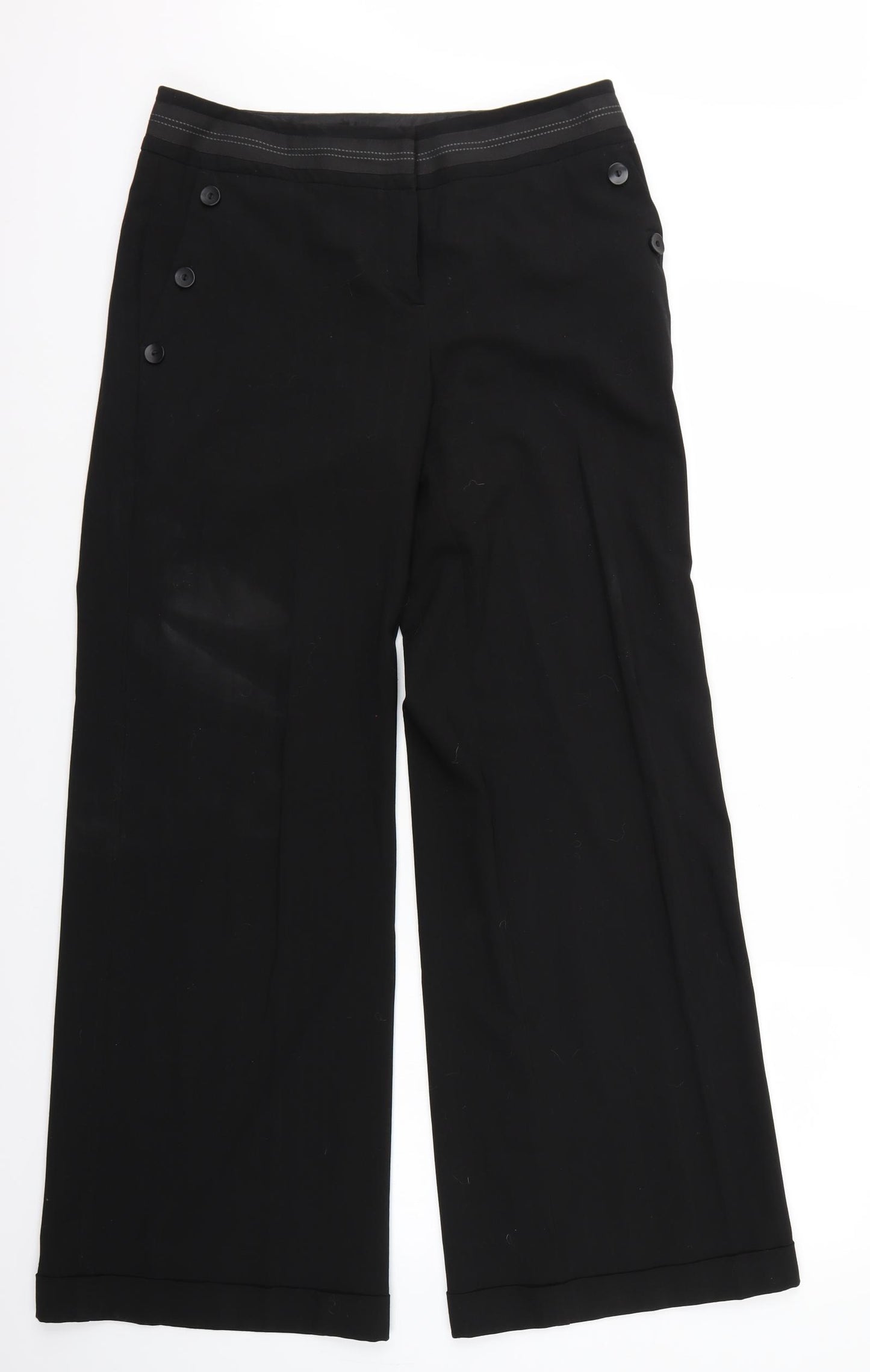NEXT Womens Black   Trousers  Size 12 L31 in