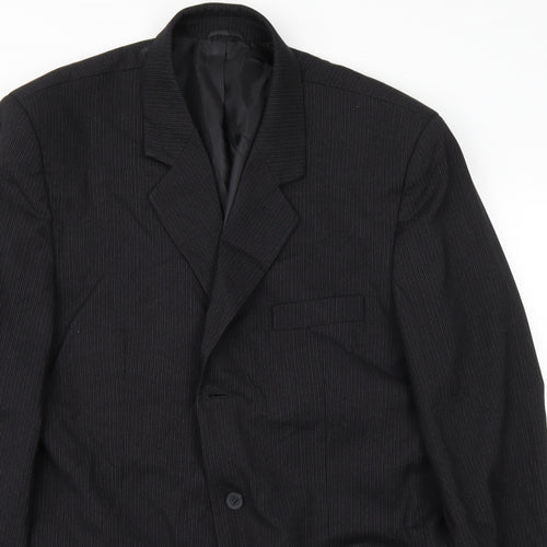 Pioba Mens Black   Jacket Suit Jacket