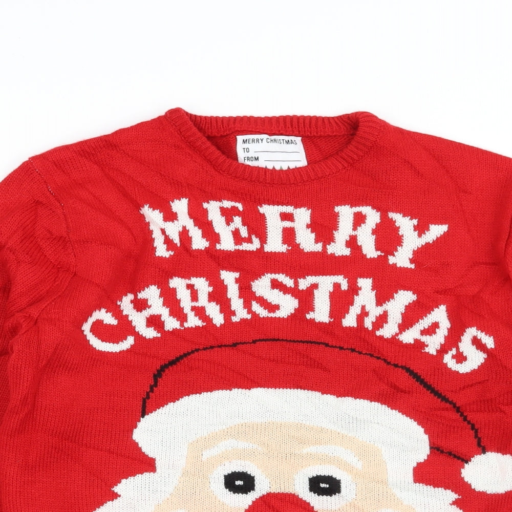 Primark Mens Red   Pullover Jumper Size S  - Christmas