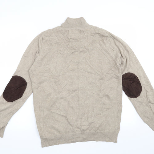 Officers Club Mens Beige   Pullover Jumper Size L