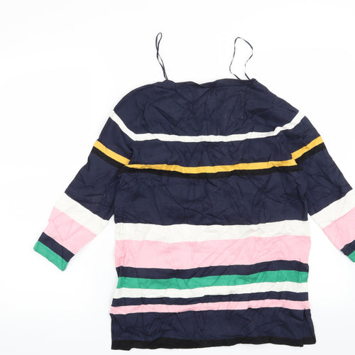 F&F Womens Blue Striped  Pullover Jumper Size 8