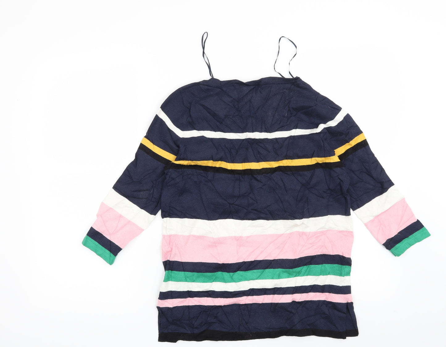 F&F Womens Blue Striped  Pullover Jumper Size 8