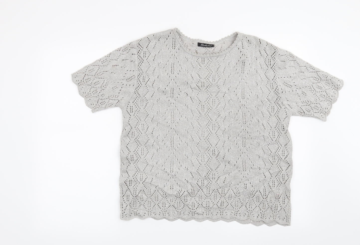 Berkertex Womens Silver   Pullover Jumper Size 14