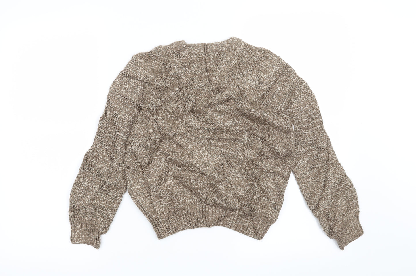 Autograph Boys Brown Striped  Pullover Jumper Size 6-7 Years