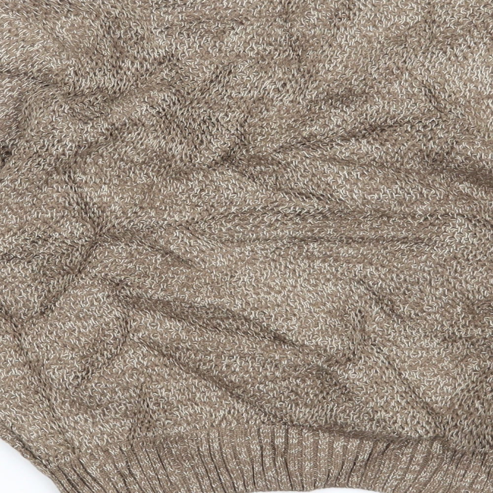 Autograph Boys Brown Striped  Pullover Jumper Size 6-7 Years