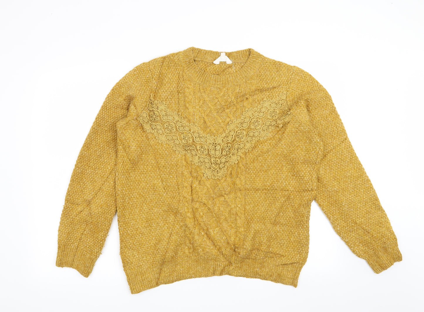 Falmer Heritage Womens Yellow   Pullover Jumper Size M