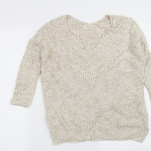 Marks and Spencer Womens Beige   Pullover Jumper Size 8