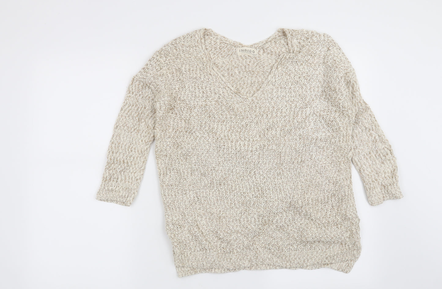 Marks and Spencer Womens Beige   Pullover Jumper Size 8