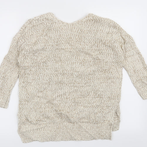 Marks and Spencer Womens Beige   Pullover Jumper Size 8