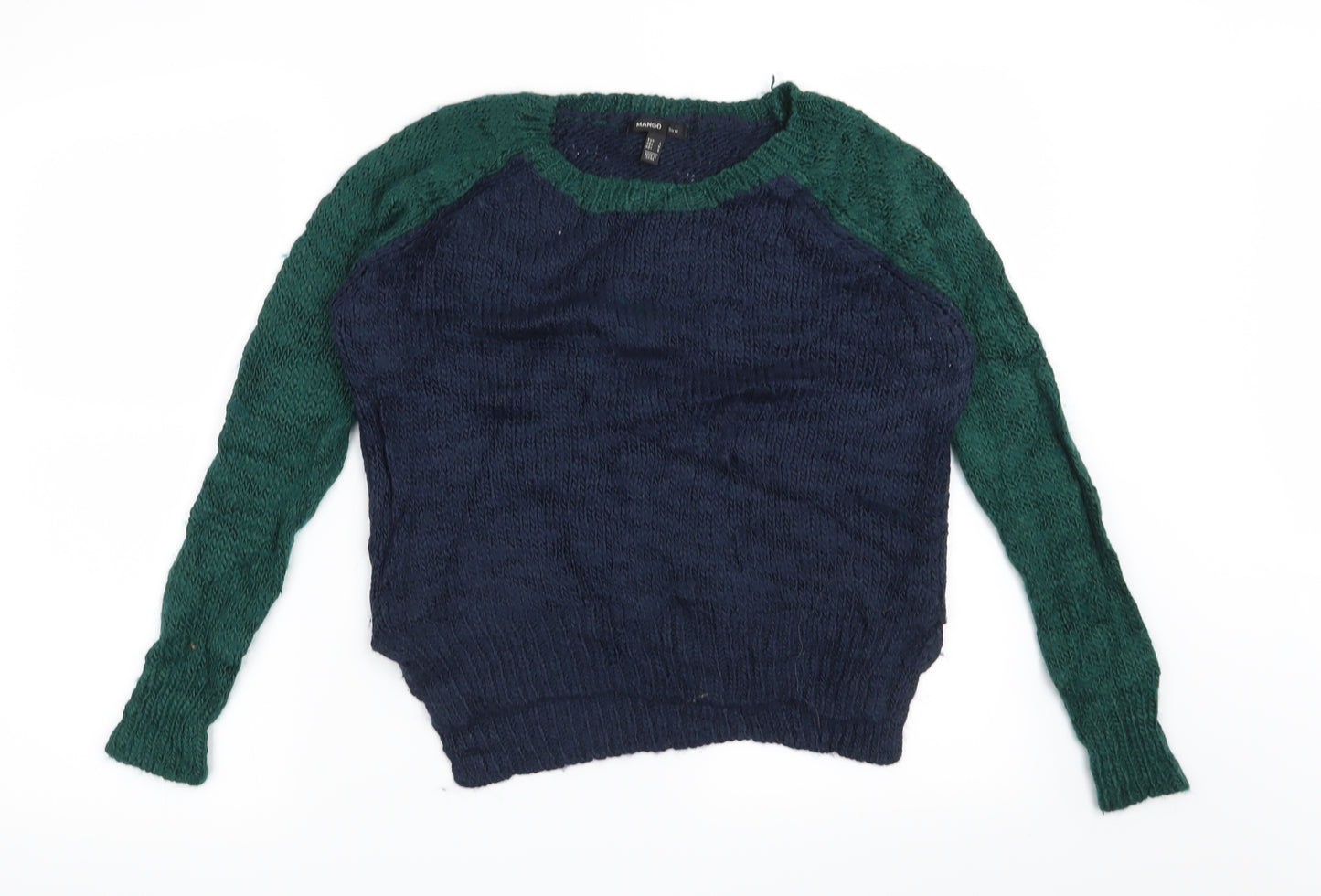 Mango Womens Blue   Pullover Jumper Size L