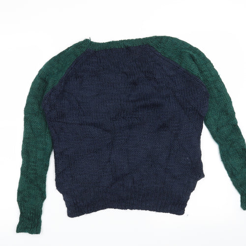Mango Womens Blue   Pullover Jumper Size L