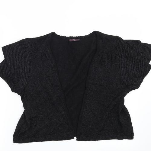 Evans Womens Black   Shrug Jumper Size 18