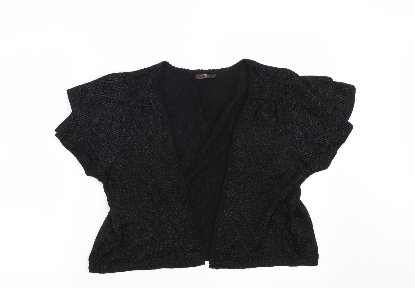 Evans Womens Black   Shrug Jumper Size 18