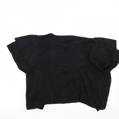 Evans Womens Black   Shrug Jumper Size 18