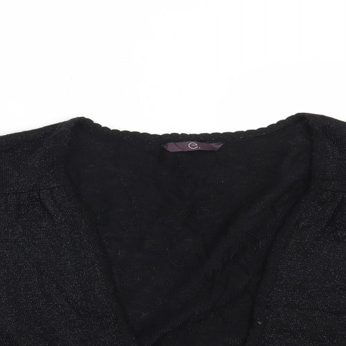 Evans Womens Black   Shrug Jumper Size 18