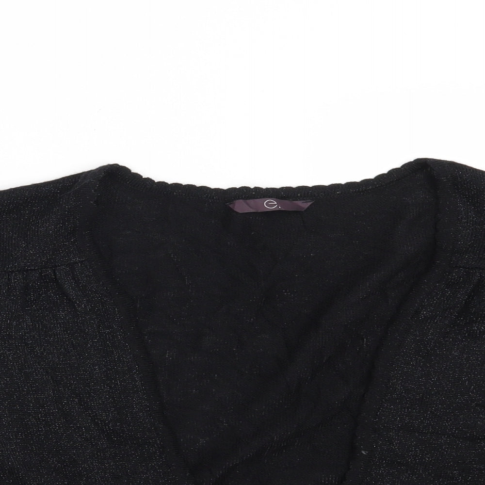Evans Womens Black   Shrug Jumper Size 18