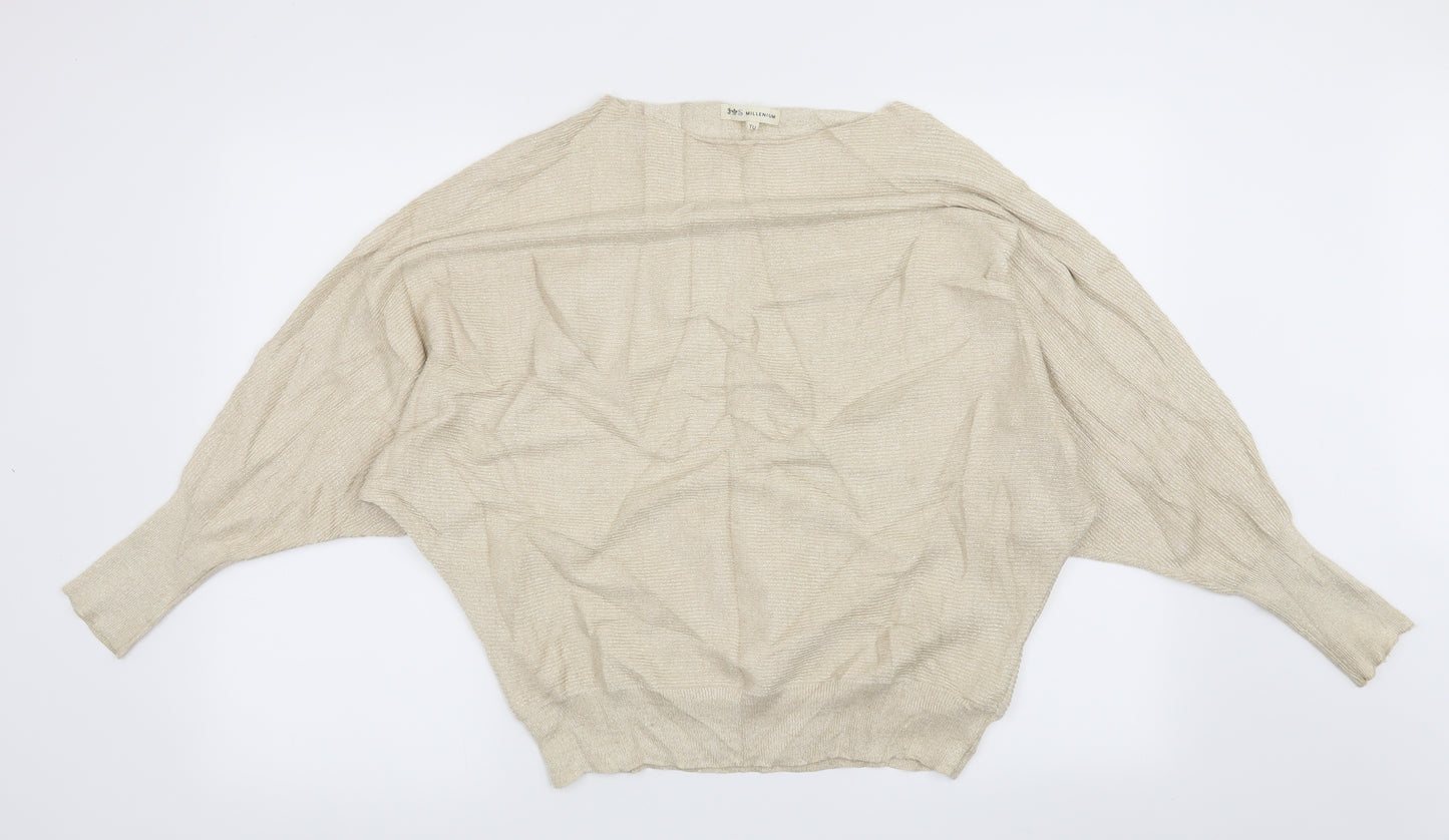 Preworn Womens Beige   Pullover Jumper One Size