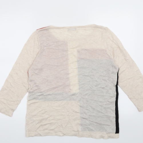 M&Co Womens Beige   Pullover Jumper Size 14