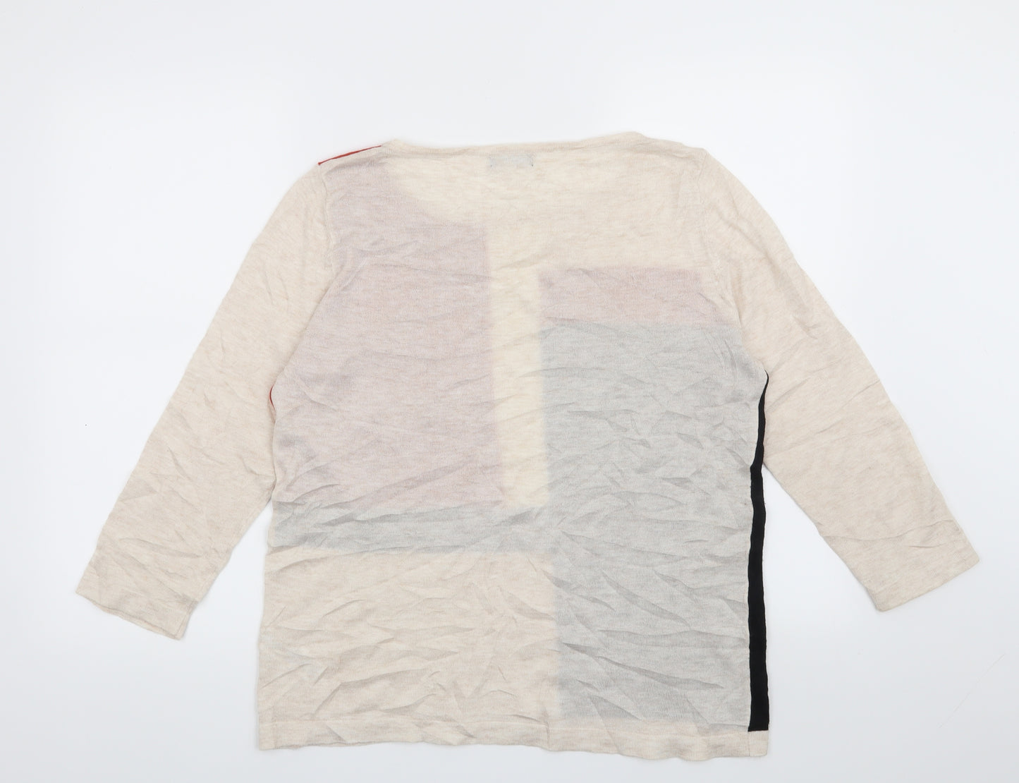 M&Co Womens Beige   Pullover Jumper Size 14