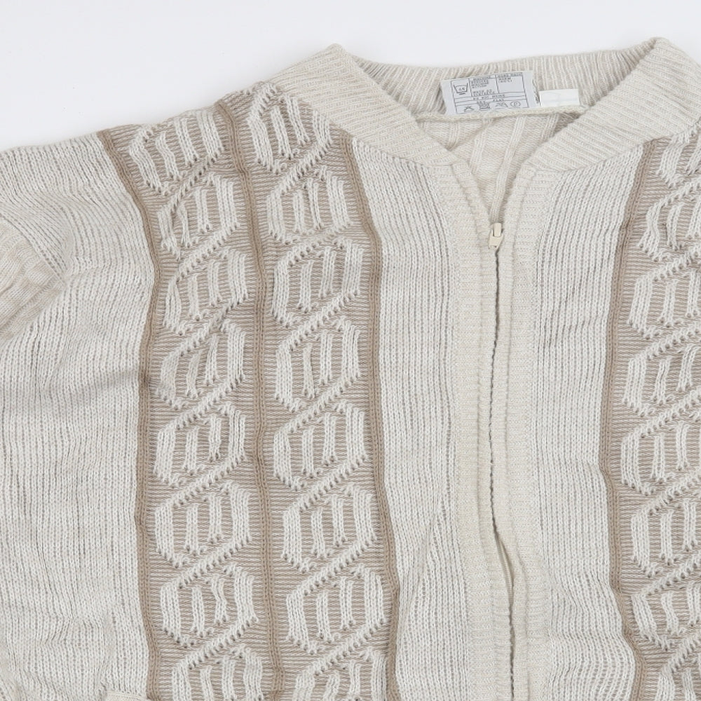 Greenwoods  Mens Beige   Cardigan Jumper Size L