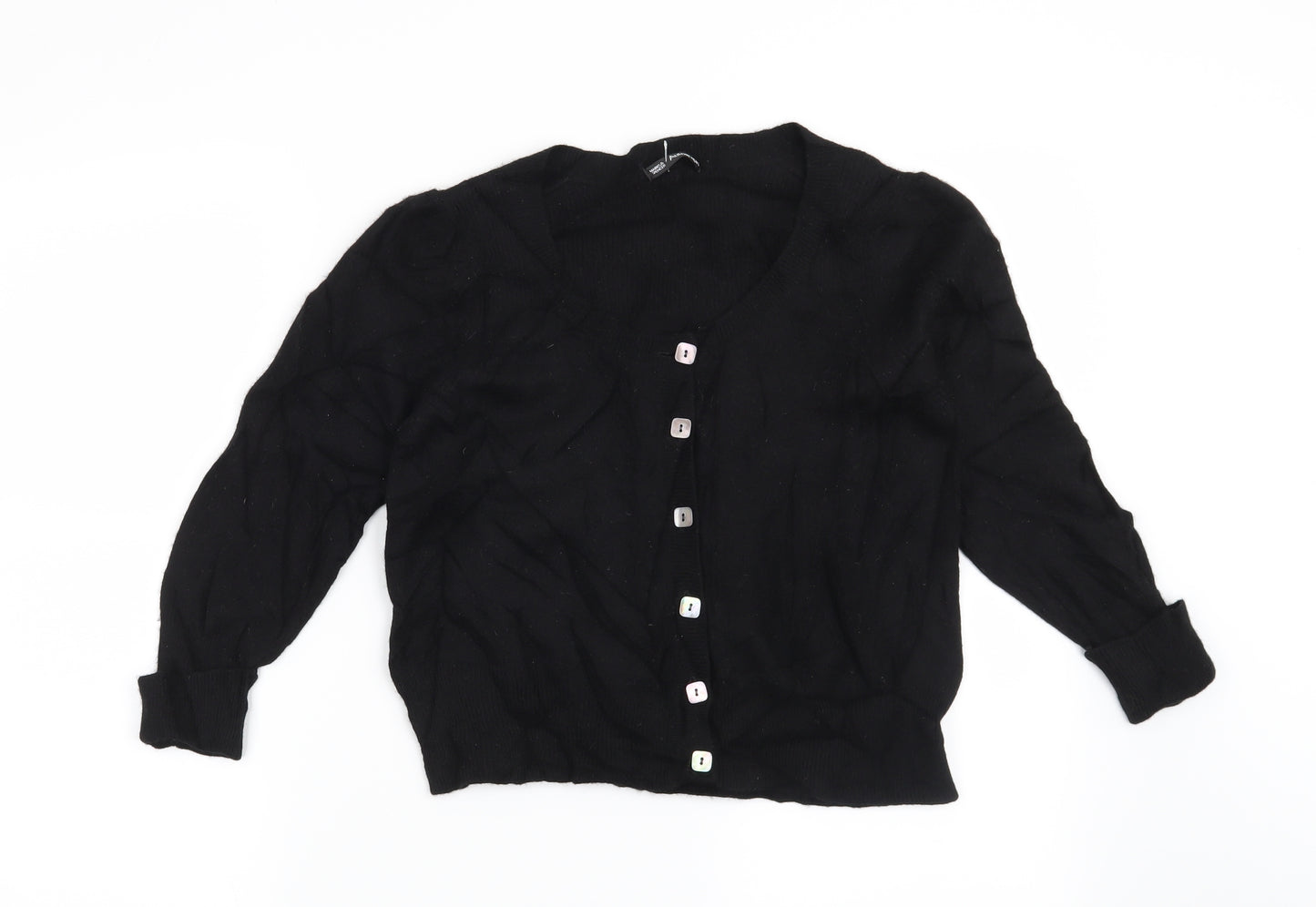 Marks and Spencer Womens Black   Cardigan Jumper Size 14