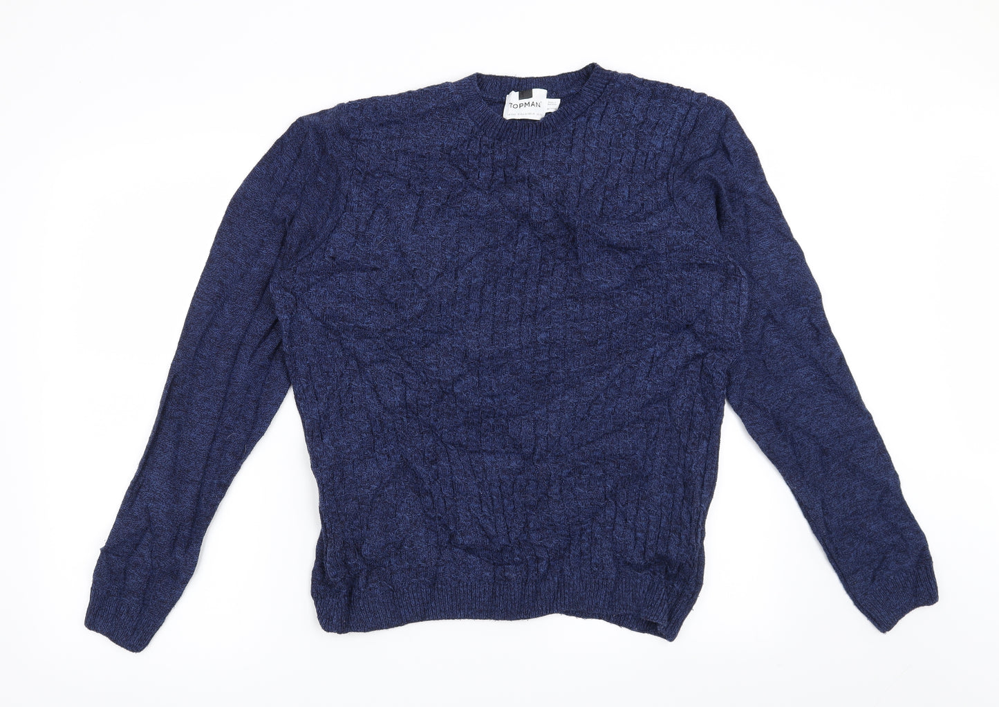 Topman Mens Blue   Pullover Jumper Size XS