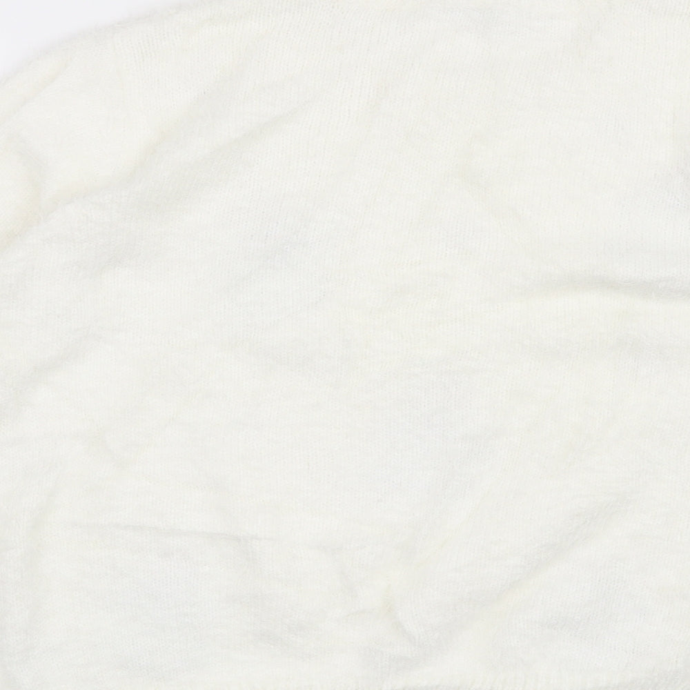 TU Womens White   Pullover Jumper Size 10  - Christmas Gingerbread