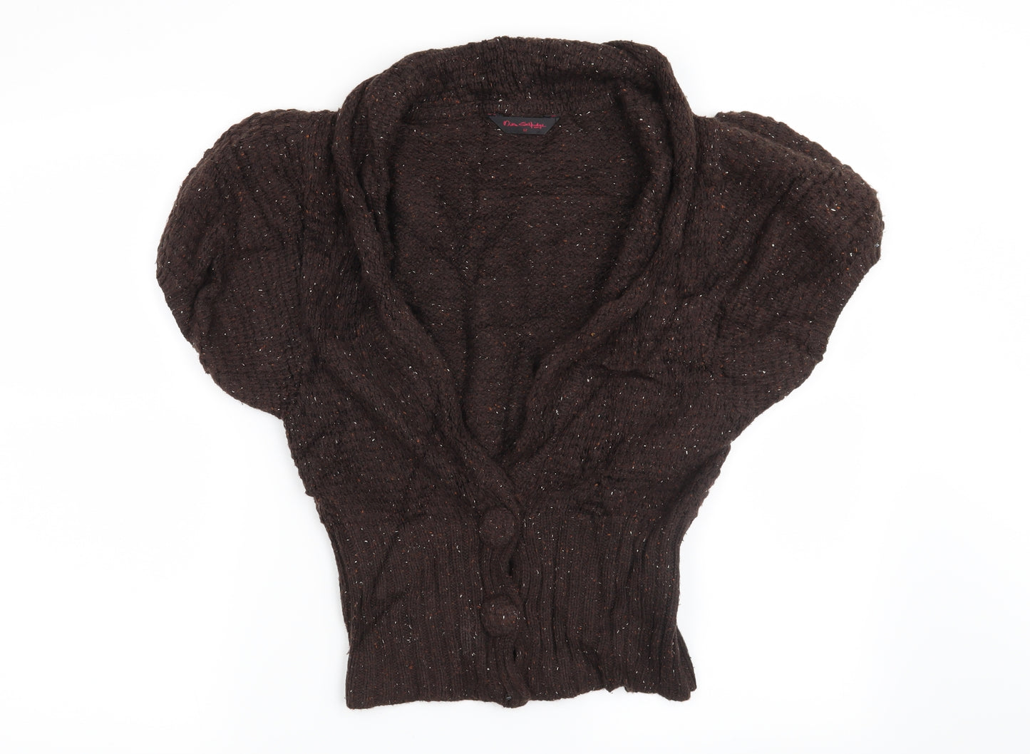 Miss Selfridge Womens Brown   Cardigan Jumper Size 12