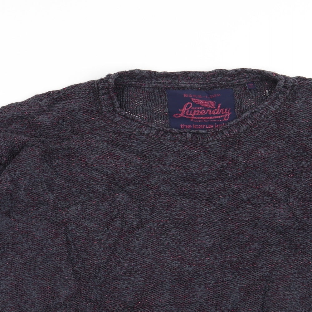 Superdry Womens Blue   Pullover Jumper Size XS