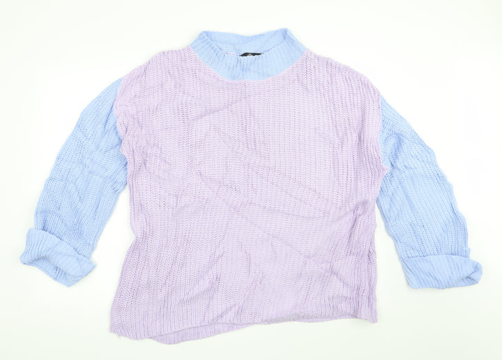 Missguided Womens Purple Pullover Jumper Size 10