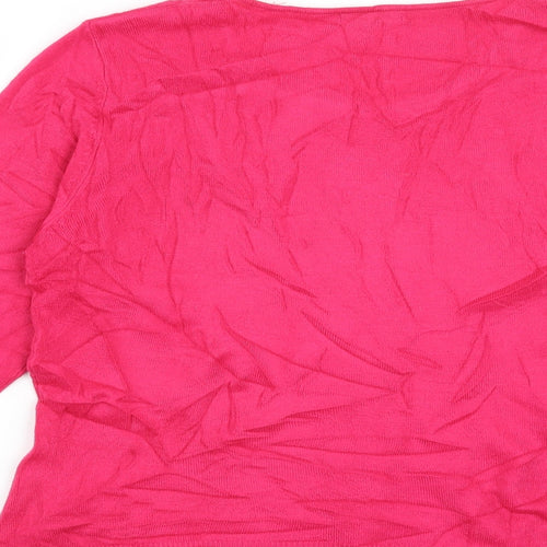 M&Co Womens Pink   Pullover Jumper Size M