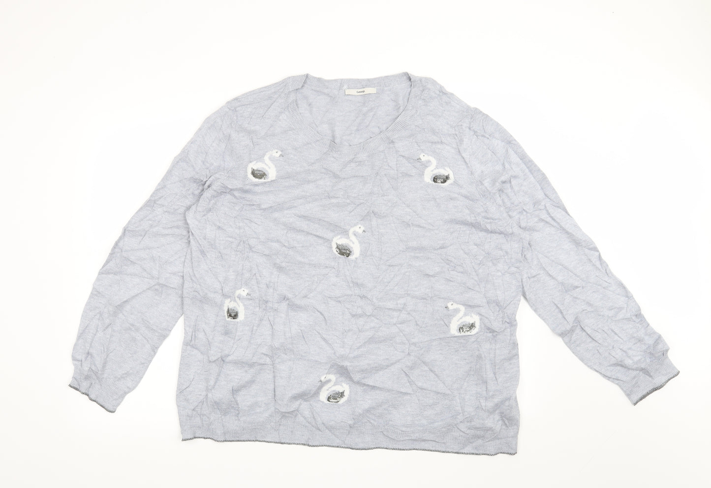 George Womens Blue   Pullover Jumper Size 24  - Swan