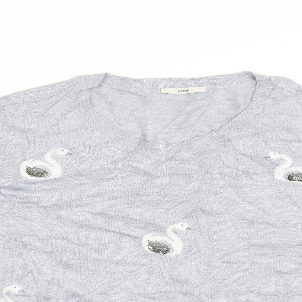 George Womens Blue   Pullover Jumper Size 24  - Swan