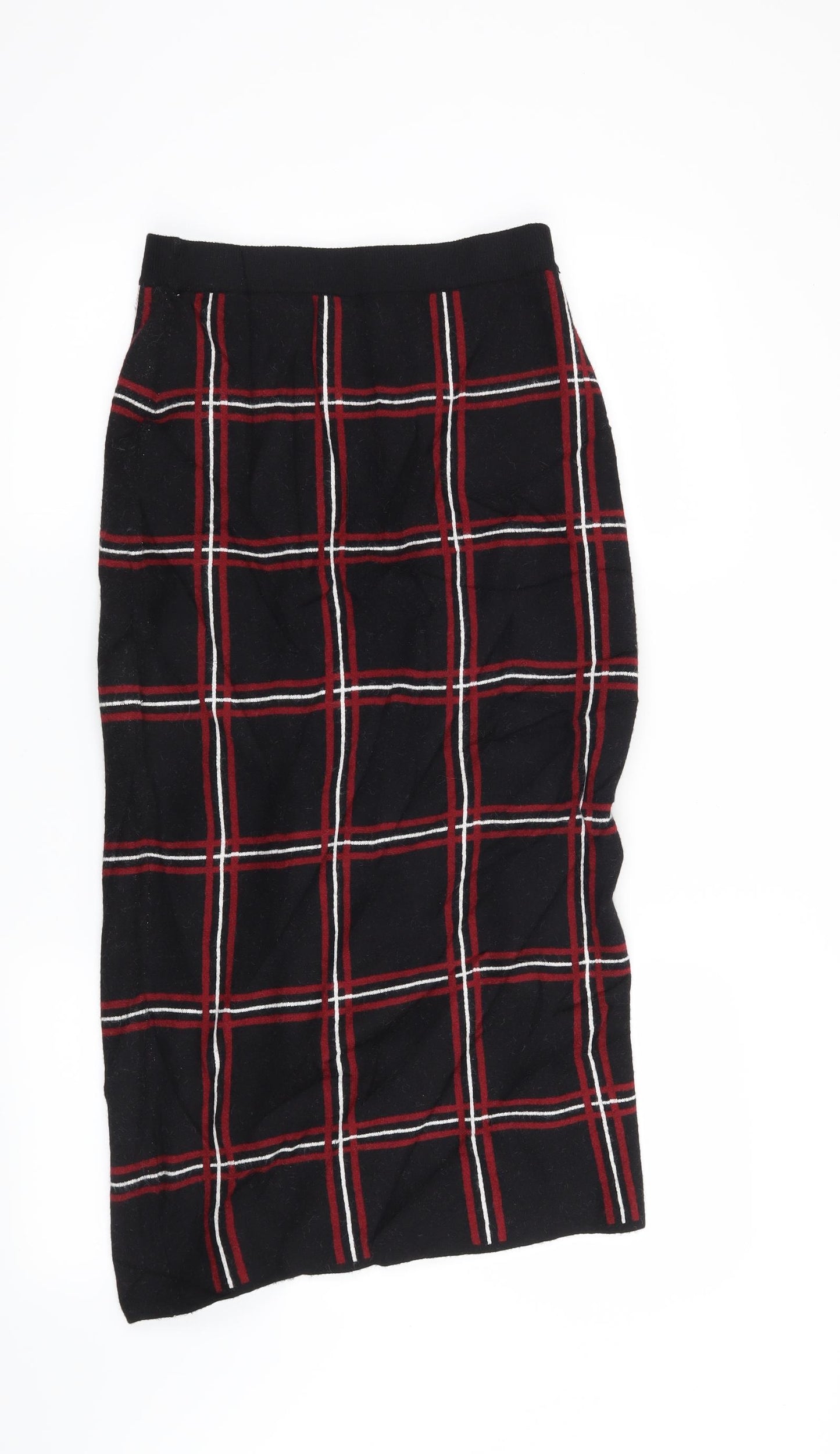 Tahari Womens Black Check  Straight & Pencil Skirt Size XS