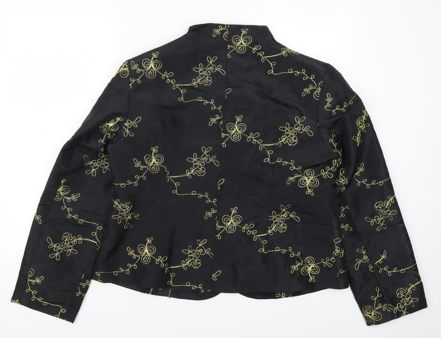 ISL Womens Black Geometric  Jacket  Size XL