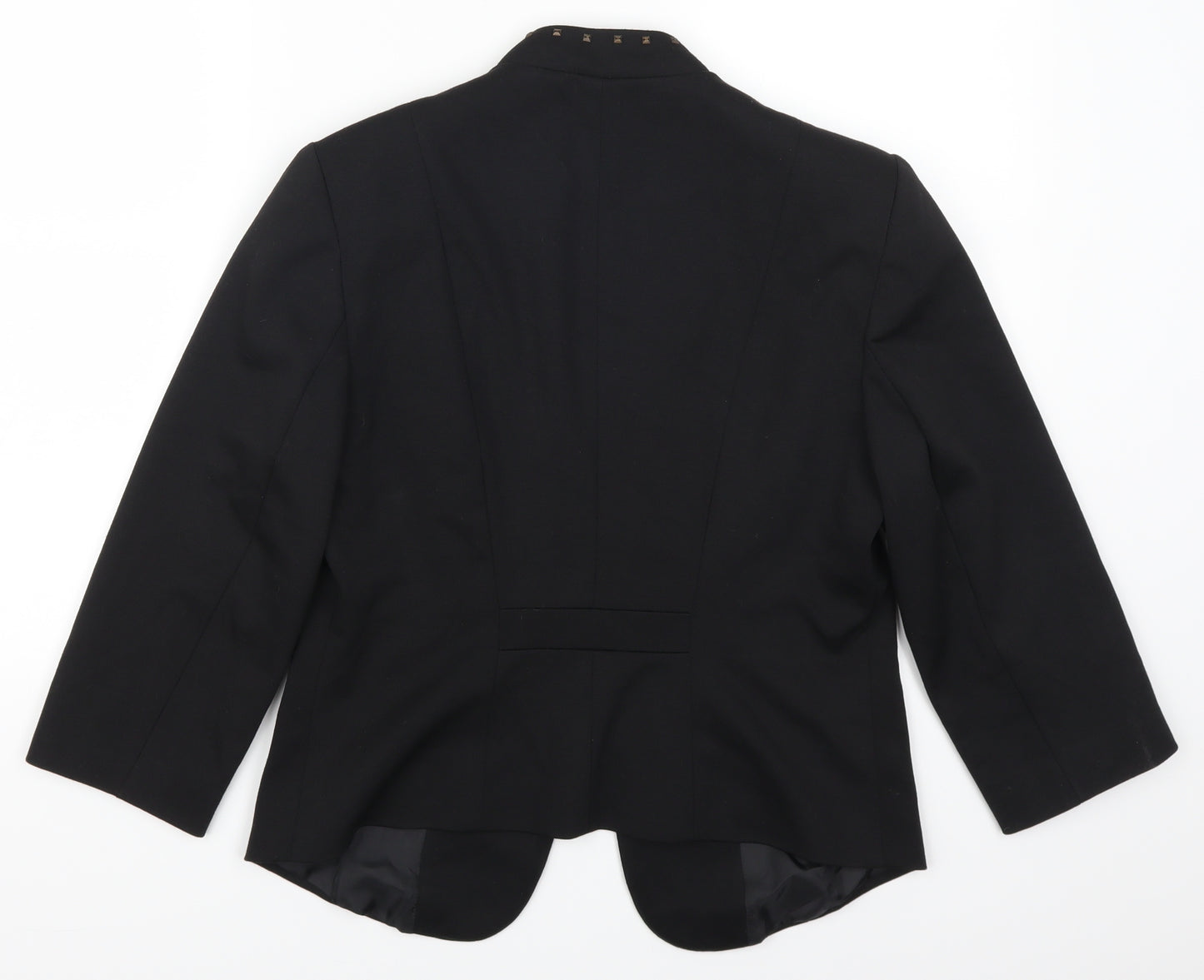 M&Co Womens Black   Jacket Suit Jacket Size 12  - Studded