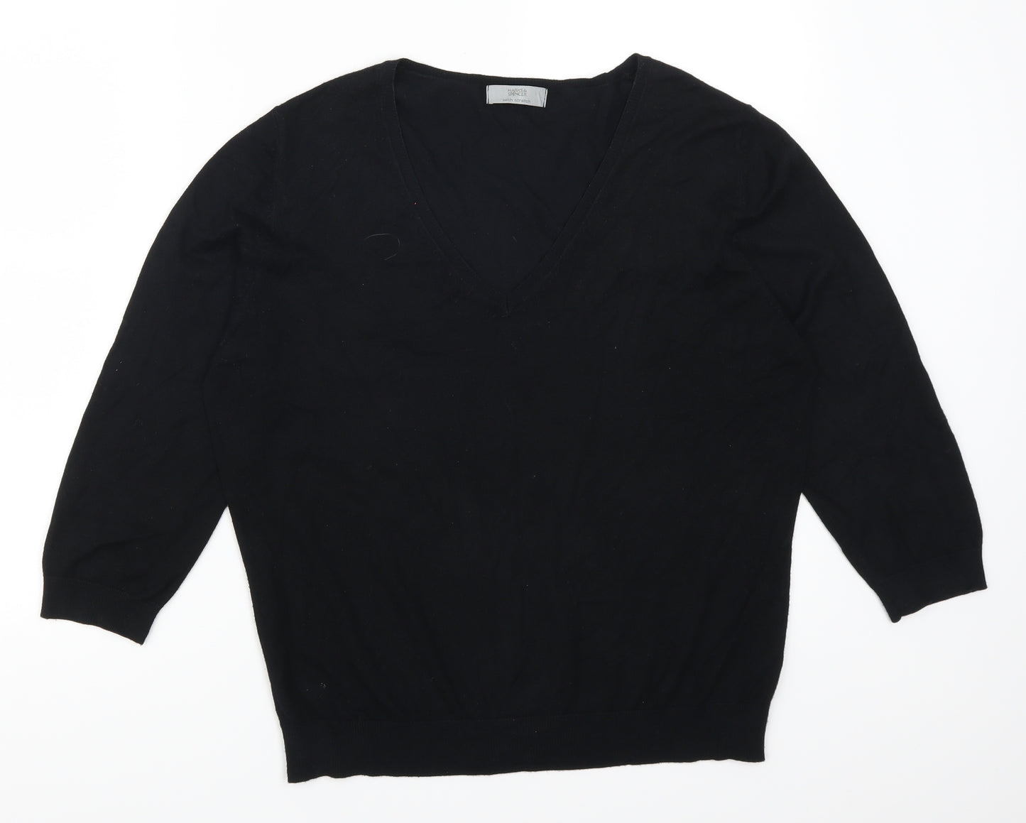 Marks and Spencer Womens Black   Pullover Jumper Size 20