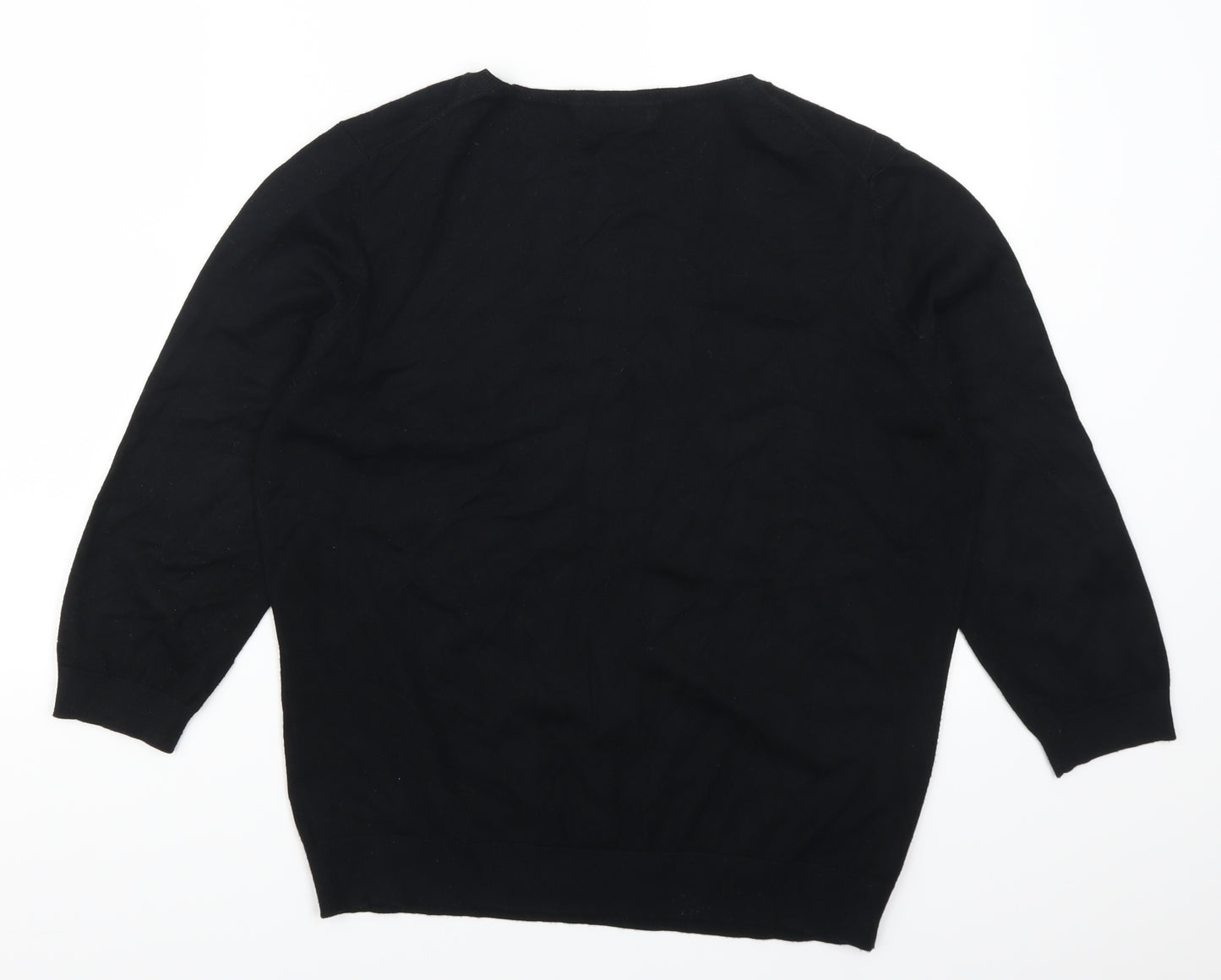 Marks and Spencer Womens Black   Pullover Jumper Size 20
