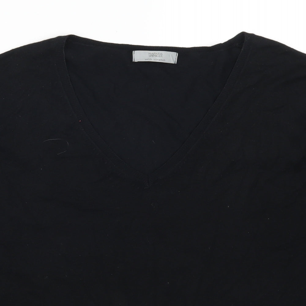 Marks and Spencer Womens Black   Pullover Jumper Size 20
